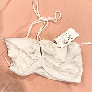 Cotton candy white top